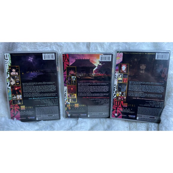 Hell Girl - Vol 1, Vol 2, Vol 3 Aniplex Funmation(DVD, 2007) First 3 Volumes! - Picture 2 of 10